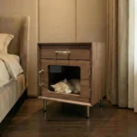 Meow Pet-Friendly Nightstand With Drawer - Image 6