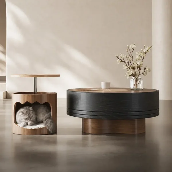 Pet-Friendly Coffee Table and Side Table Set
