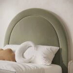 Sage Green Velvet Single Side-Lift Ottoman Bed - Image 3