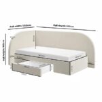 TurboTots Kids Single Bed with Storage Drawer - Image 7