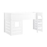 White Mid Sleeper Cabin Bed with Den - Image 5