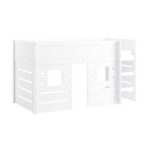 White Mid Sleeper Cabin Bed with Den - Image 8