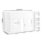 White Mid Sleeper Cabin Bed with Den - Image 9