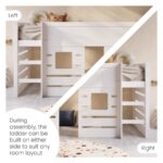 White Mid Sleeper Cabin Bed with Den - Image 4