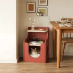 Paws Pet-Friendly Nightstand with Open Storage - Image 7