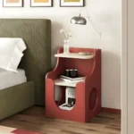 Paws Pet-Friendly Nightstand with Open Storage - Image 6