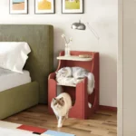 Paws Pet-Friendly Nightstand with Open Storage - Image 3