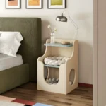 Paws Pet-Friendly Nightstand with Open Storage - Image 5