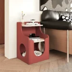 Paws Pet-Friendly Nightstand with Open Storage - Image 8