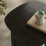 Sculptural Side Table Pet-Friendly Nightstand - Image 7