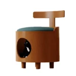 Solid Wood Cat Bed Stool - Image 9