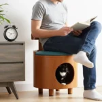 Solid Wood Cat Bed Stool - Image 2