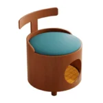 Solid Wood Cat Bed Stool - Image 3