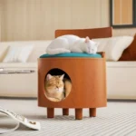 Solid Wood Cat Bed Stool - Image 6