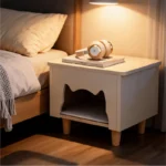 Cat‑Nap Solid Wood Cat Ottoman Side Table - Image 5