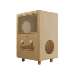 Solid Wood Two-Tier Cat House Side Table - Image 7