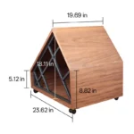 Walnut A-Frame Cat House Side Table - Image 10