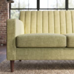 Aurelia Channel-Tufted Olive Green 3-Seater Sofa - Image 2