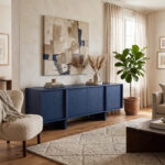 Azure Fin Architectural Console Credenza