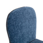 Blue Chenille Fabric Counter Stool - Image 6