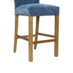 Blue Chenille Fabric Counter Stool - Image 7