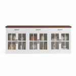 Elowen White Glass Door Sideboard Cabinet - Image 2