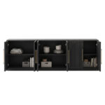 Aurevyn Black Fluted Sideboard Cabinet - Image 2