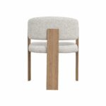 Emlyn Neutral Fabric Dining Armchair - Image 2