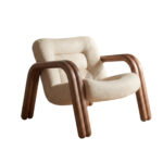 Velluto Wood Arch Armchair - Image 2