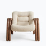 Velluto Wood Arch Armchair - Image 3