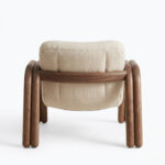 Velluto Wood Arch Armchair - Image 4