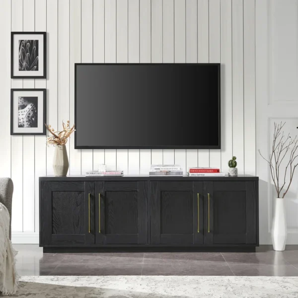 TV Cabinet with hidden storage and shelves