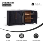 Opulence Arched Fluted Sideboard - Image 8