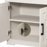 Aurelia Cream Geometric Diamond Sideboard Buffet Cabinet - Image 3