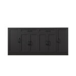 Ravelle Matte Black Sideboard Cabinet