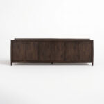 Dunmore Dark Walnut Wooden Sideboard Cabinet with 6 Doors
