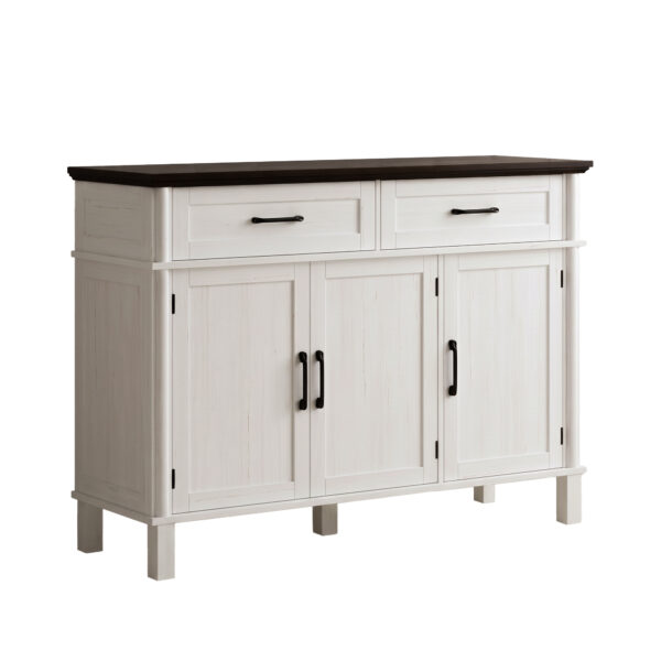 Whitmore Two-Tone White Sideboard Cabinet